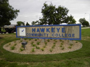 Hawkeye College After Sign