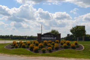 Springville Welcome Sign