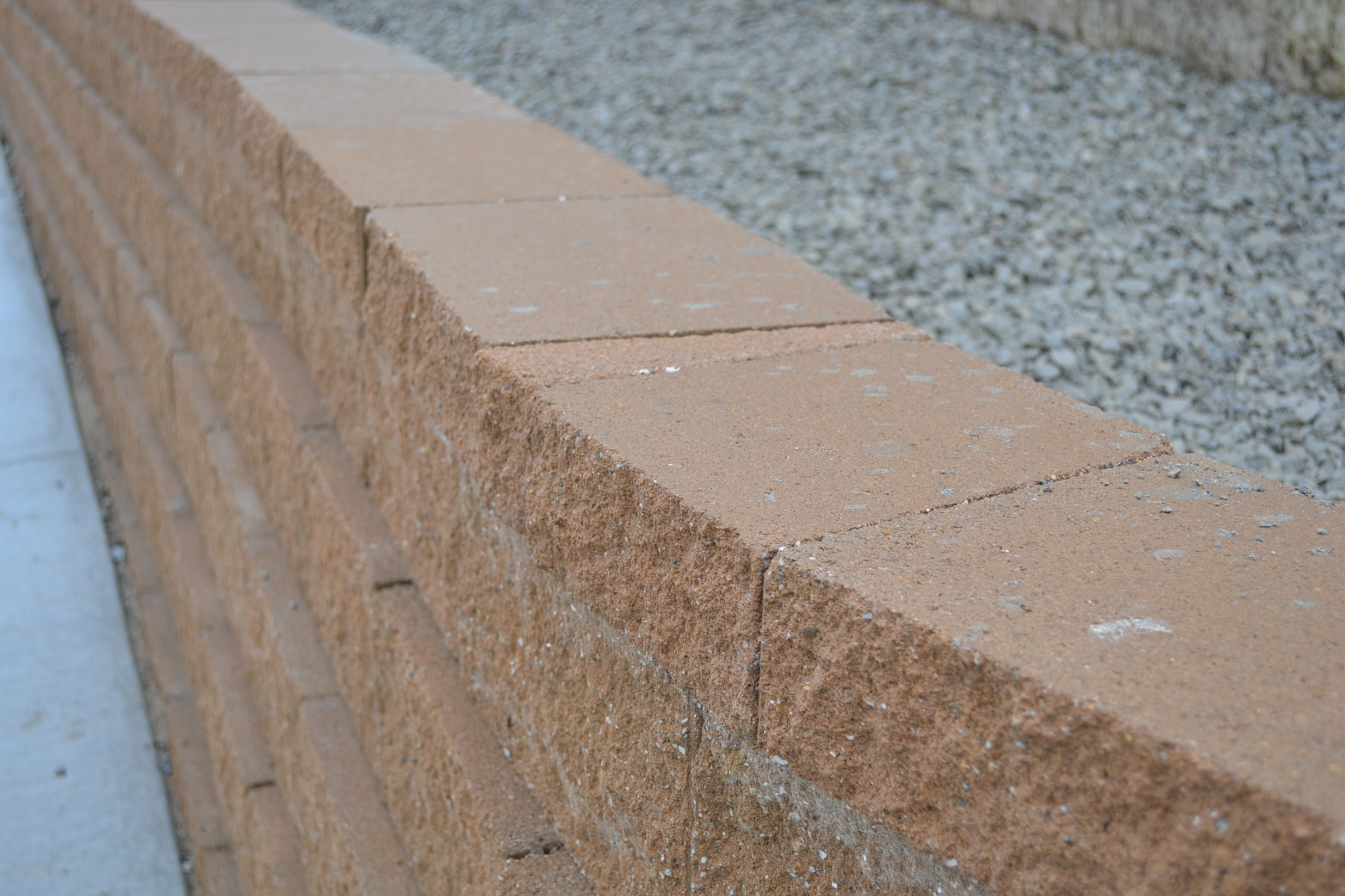 Installing Retaining Wall Cap